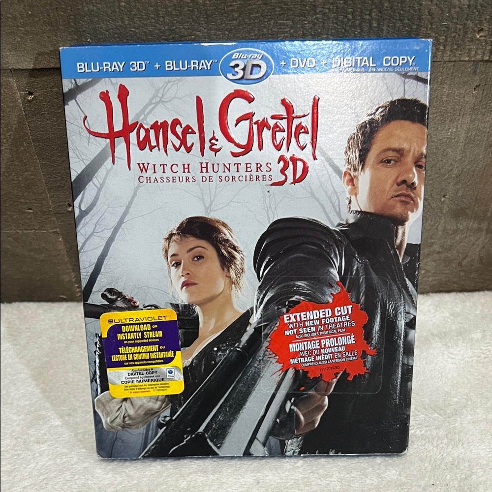 Hansel & Gretel Witch Hunters 3D Blu-ray and DVD